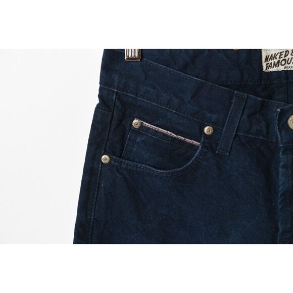 Naked & Famous Indigo Duck Selvedge Jeans Skinny Guy Sz 30 - Picture 4 of 12